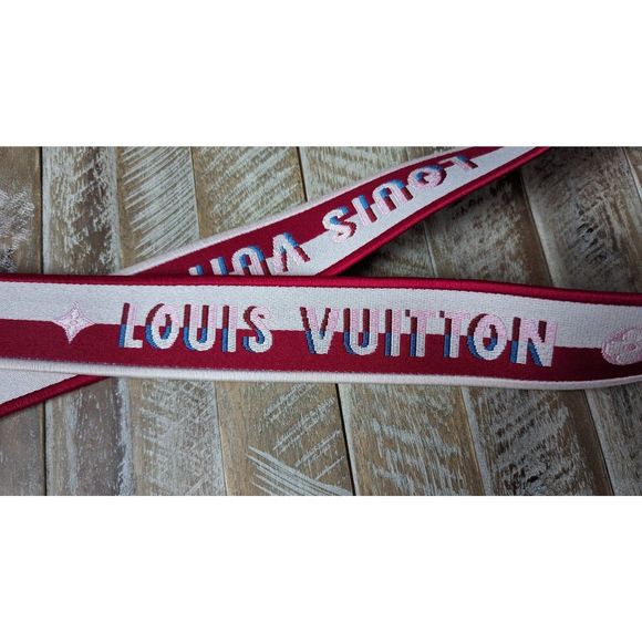 ***SOLD*** Louis Vuitton Raspberry/Pink Jacquard Shoulder Strap - Picture 5 of 10